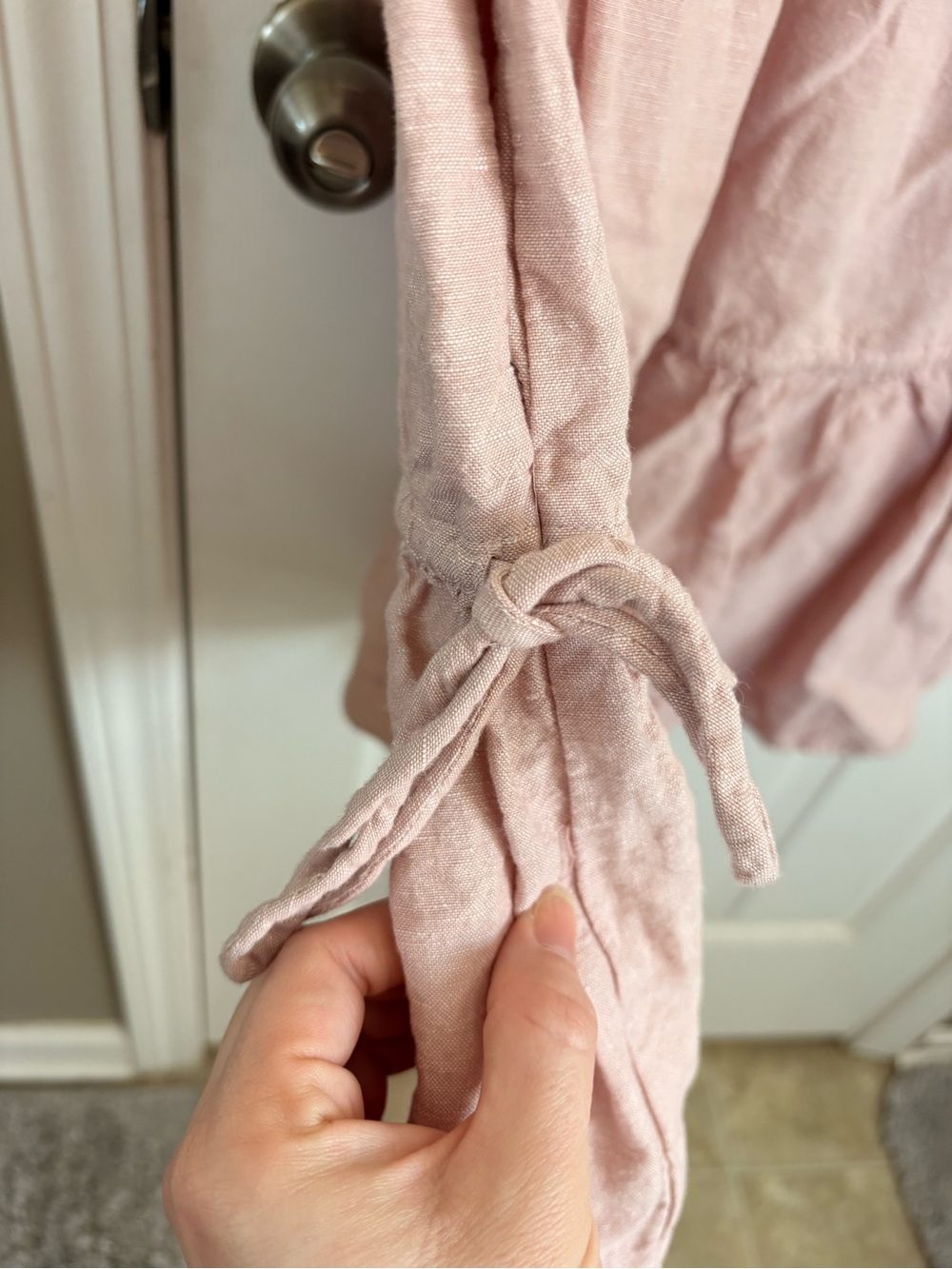 Madewell Petite Linen-Blend Lorelei Mini Dress - Picture 8 of 10